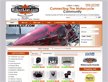 Tablet Screenshot of bikerlist.com